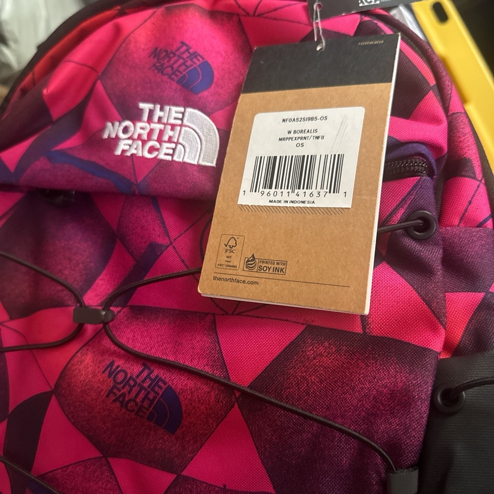 The North Face Fuchsia and Violet Backpack